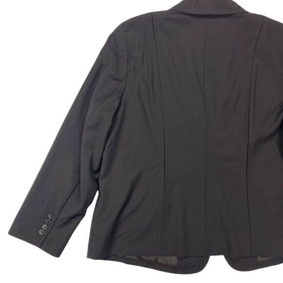 Talbots Single Button Wool Blazer Women 16W Brown Career Professional Modest New - Picture 7 of 16